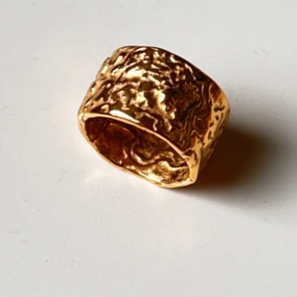 Hammered Stacked Rings - Picture 3 of 3